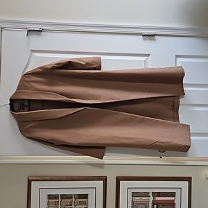 AYR long camel luxurious recycled wool coat,v size XS